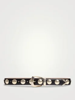 The Benny Leather Belt With Studs