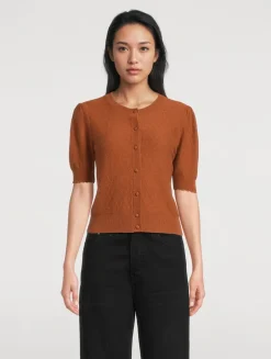 The Cashmere Pointelle Cardigan