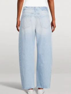 The Full Pipe Barrel-Leg Jeans