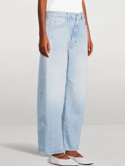 The Full Pipe Barrel-Leg Jeans