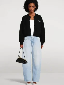 The Full Pipe Barrel-Leg Jeans