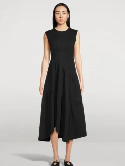 The Gathered Midi Dress