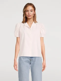 The Gathered Puff-Sleeve Shirt