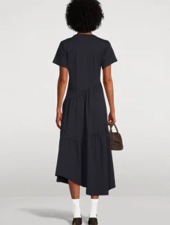The Gathered Seam Midi Dress
