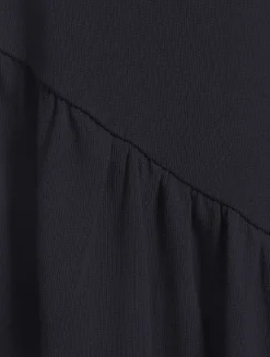 The Gathered Seam Midi Dress