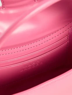 The Glam Claw Clip Leather Crossbody Bag