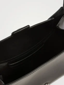 The Glam Claw Clip Leather Shoulder Bag