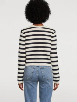 The Harbour Stripe Jacquard Cardigan