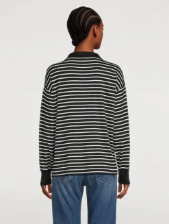 The Knit Polo Shirt In Stripe Print