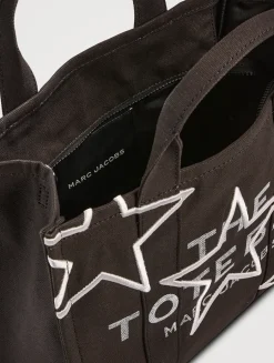The Medium Star-Embroidered Canvas Tote Bag