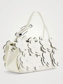 The Mini Dual Leather Bag With Daisy Appliqué