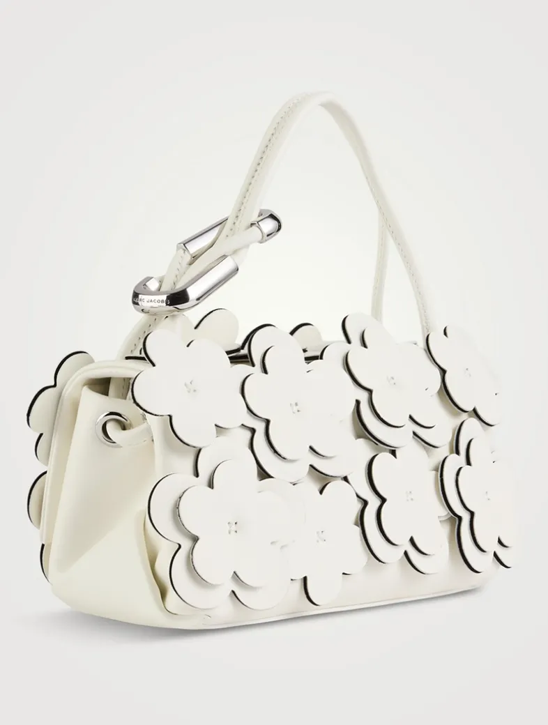 The Mini Dual Leather Bag With Daisy Appliqué