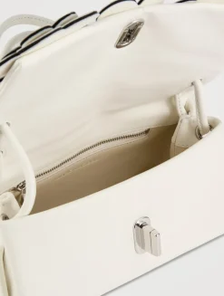 The Mini Dual Leather Bag With Daisy Appliqué