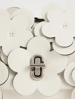 The Mini Dual Leather Bag With Daisy Appliqué