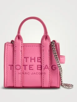 The Nano Leather Crossbody Tote Bag