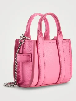 The Nano Leather Crossbody Tote Bag