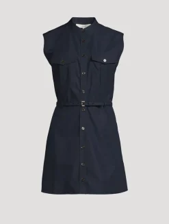 The Safari Sleeveless Shirt Dress