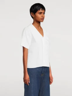 The Sailor Scallop Ramie Shirt