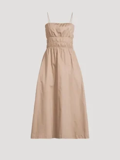 The Shirred Strappy Dress