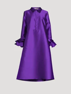 Tibaldi Satin Shirt Dress