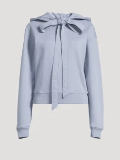 Tie-Neck Hoodie