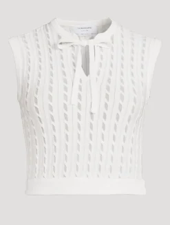 Tie-Neck Sleeveless Top