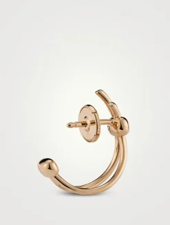 Together 18K Rose Gold Hoop Earrings