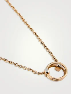 Together 18K Rose Gold Pendant Necklace With Diamonds