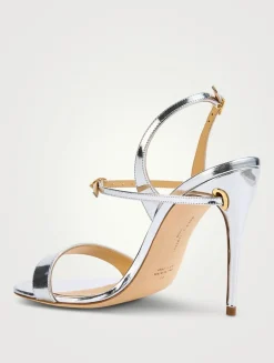 Tommaso Metallic Leather Sandals