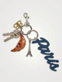 Tourist Paris Croissant Keychain