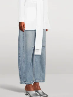 Toy Metallic Leather Mules