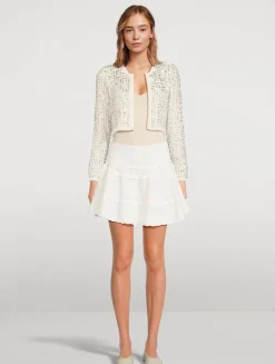 Tracey Sequin Cropped Cardigan