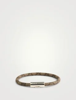 Trademark GG Supreme Leather Bracelet
