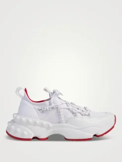 Trailrun Mesh And Leather Sneakers