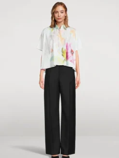 Trapeze Shirt In Floral Print