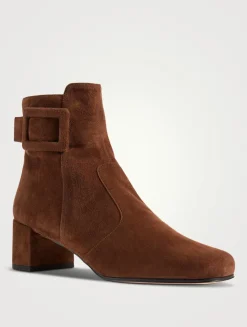 Très Vivier Suede Ankle Boots