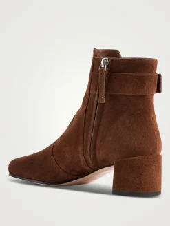 Très Vivier Suede Ankle Boots