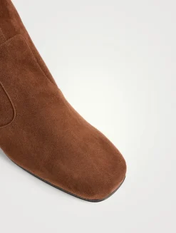 Très Vivier Suede Ankle Boots