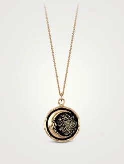 Trust The Universe 14K Gold Talisman Necklace