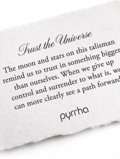 Trust The Universe 14K Gold Talisman Necklace