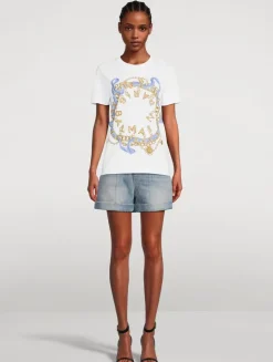 T-Shirt In Balmain Chain Print