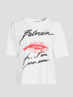 T-Shirt In Kiss Print