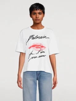 T-Shirt In Kiss Print