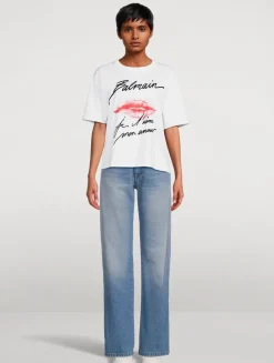 T-Shirt In Kiss Print