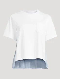 T-Shirt With Pleated Back
