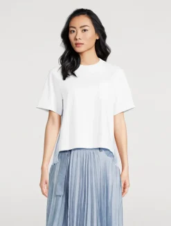 T-Shirt With Pleated Back