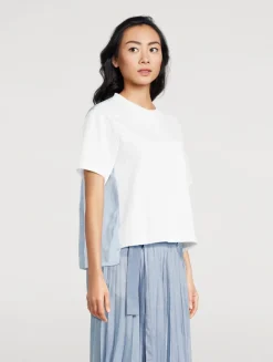 T-Shirt With Pleated Back