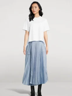 T-Shirt With Pleated Back