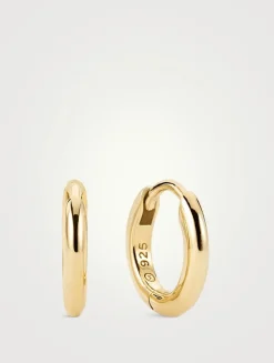 Tube Huggie Hoop Earrings