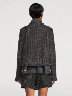 Tweed And Denim Jacket